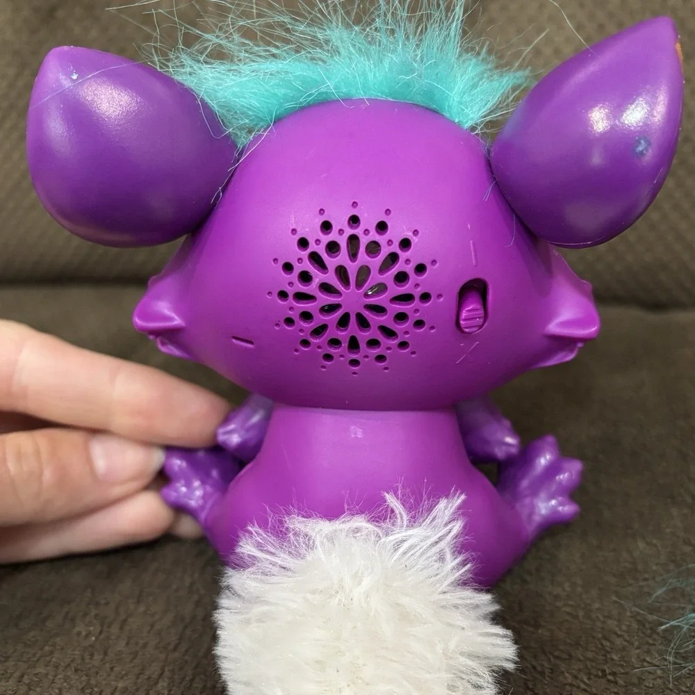 Lil' Gleemerz Loomur Purple White Light Up Interactive Toy Animal Mattel WORKS - Picture 5 of 7